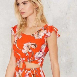 MINKPINK Tangerine Dream Crop Top | Size S